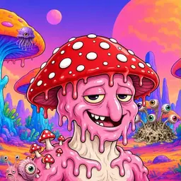 Oozlings #7462, Mushroom Head · Mushroom Desert