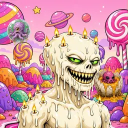 Oozlings #7477, Candle Wax · Candy Planet