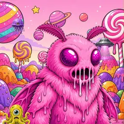 Oozlings #7494, Mutant Moth · Candy Planet