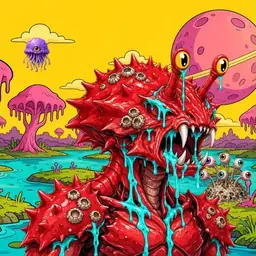Oozlings #7512, Crab · Turquoise Swamp
