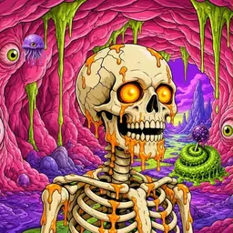 Oozlings #7519, Skull · Flesh Cave