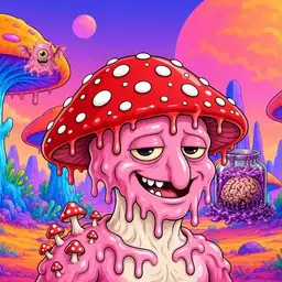 Oozlings #7522, Mushroom Head · Mushroom Desert
