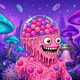 Oozlings #7526, Gumball Brain · Fungus Forest