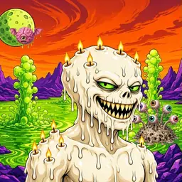 Oozlings #7547, Candle Wax · Acid Lake