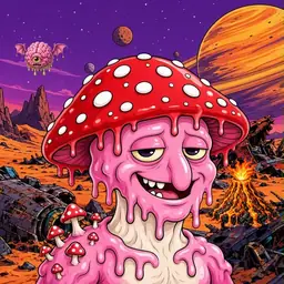Oozlings #7550, Mushroom Head · Ship Junkyard