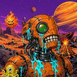 Oozlings #7571, Rusty Robot · Ship Junkyard