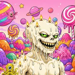Oozlings #7586, Candle Wax · Candy Planet