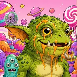 Oozlings #7609, Toad Goblin · Candy Planet