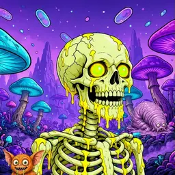 Oozlings #7610, Mutated Skull · Fungus Forest