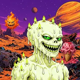 Oozlings #7628, Mutated Candle Wax · Ship Junkyard
