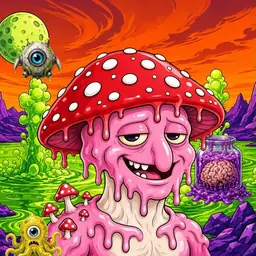 Oozlings #7635, Mushroom Head · Acid Lake