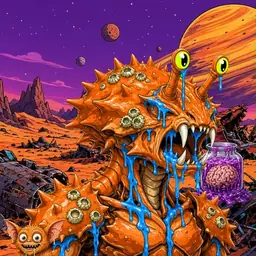 Oozlings #766, Mutated Crab · Ship Junkyard