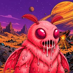 Oozlings #7663, Mutated Mutant Moth · Ship Junkyard