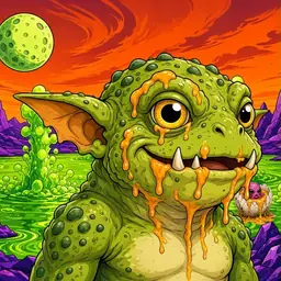 Oozlings #7669, Toad Goblin · Acid Lake