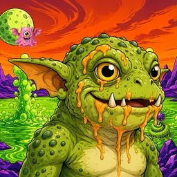 Oozlings #7679, Toad Goblin · Acid Lake