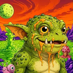 Oozlings #7683, Toad Goblin · Acid Lake