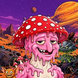 Oozlings #7685, Mushroom Head · Ship Junkyard