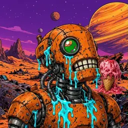 Oozlings #7689, Rusty Robot · Ship Junkyard