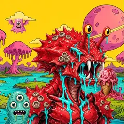 Oozlings #7694, Crab · Turquoise Swamp