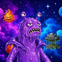 Oozlings #7695, Slug · Void Nebula