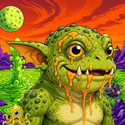 Oozlings #770, Toad Goblin · Acid Lake