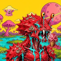 Oozlings #7705, Crab · Turquoise Swamp