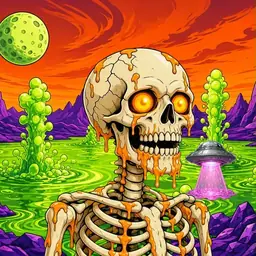 Oozlings #7711, Skull · Acid Lake