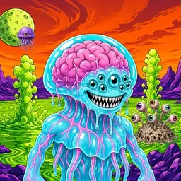 Oozlings #7714, Jellyfish Brain · Acid Lake