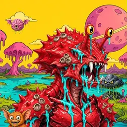 Oozlings #7717, Crab · Turquoise Swamp