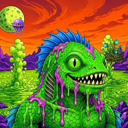 Oozlings #7719, Mutated Swamp Fish · Acid Lake