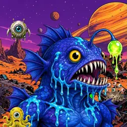 Oozlings #772, Anglerfish · Ship Junkyard