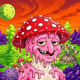 Oozlings #7737, Mushroom Head · Acid Lake