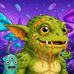 Oozlings #7738, Toad Goblin · Fungus Forest