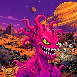 Oozlings #774, Mutated Squid · Ship Junkyard
