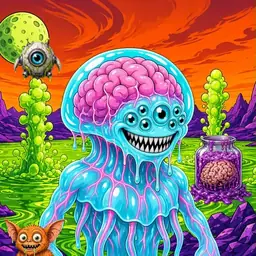 Oozlings #7743, Jellyfish Brain · Acid Lake