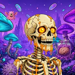 Oozlings #7746, Skull · Fungus Forest