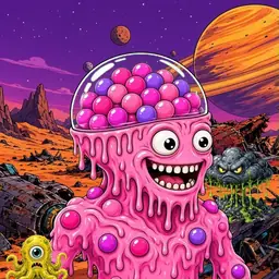 Oozlings #7748, Gumball Brain · Ship Junkyard
