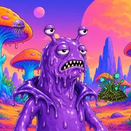 Oozlings #7751, Slug · Mushroom Desert
