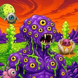 Oozlings #776, Eyeball Cluster · Acid Lake