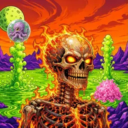 Oozlings #7772, Fire Skull · Acid Lake