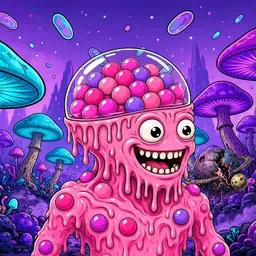 Oozlings #7775, Gumball Brain · Fungus Forest
