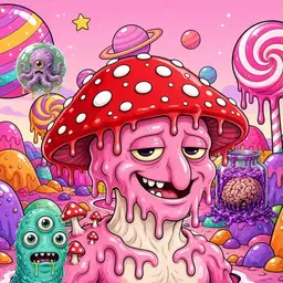 Oozlings #7786, Mushroom Head · Candy Planet