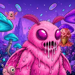Oozlings #7791, Mutant Moth · Fungus Forest