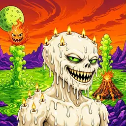 Oozlings #7794, Candle Wax · Acid Lake