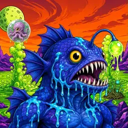 Oozlings #7796, Anglerfish · Acid Lake