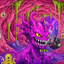 Oozlings #7812, Squid · Flesh Cave