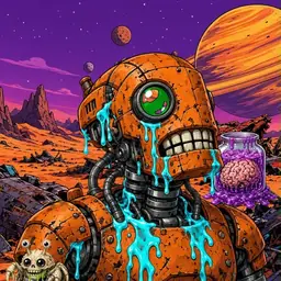 Oozlings #7815, Rusty Robot · Ship Junkyard