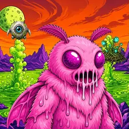 Oozlings #7818, Mutant Moth · Acid Lake