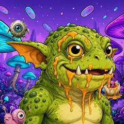 Oozlings #7819, Toad Goblin · Fungus Forest