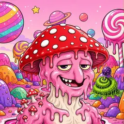 Oozlings #7827, Mushroom Head · Candy Planet